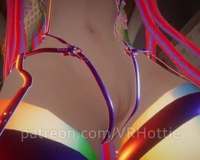 Bondage Raver Nipple Piercings Humps Rides with Bone in the Pool POV Lap Dance