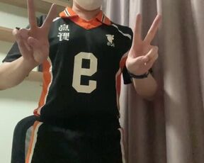 Haikyuu Kageyama Cosplay Pleasuring/teasing