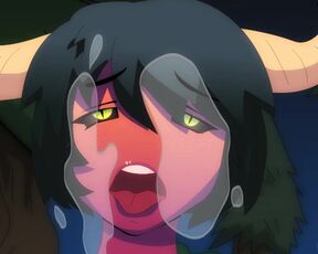 DEMON GIRL! SUCKS YOUR PENIS! ANIMATION DEMON Girl Hot Penis Sucking