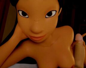 Nani Gives You a Footjob - Lilo and Stitch