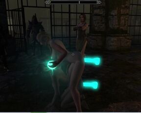 Skyrim Sex Mods. Girls use Sex Toys for BDSM Games | Video Game