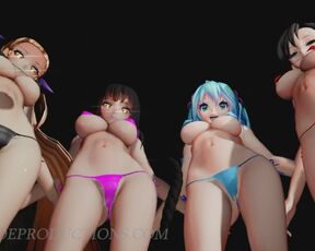 SFW MMD 4k UHD Micro Bikini Model Mix - Ghost Dance - 1064