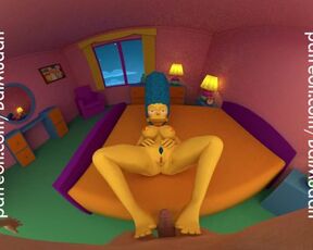 The Simpsons - Marge Simpson Footjob POV