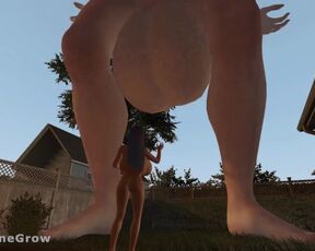 Backyard Giantess Growth (POV, Futa, Penis Expansion)