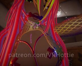 Raver with Mesh Top Bondage with you in Bed Face Ride Bone POV Lap Dance