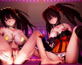 【r-18 MMD】Date a Live Kurumi Dance + Sex