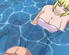 Naruto - Ninja Naruto Trainer - Part 47 - Samui Handjob in the Pool by LoveSkySanX