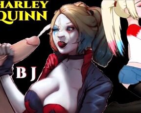 Harley Quinn BLOWJOB CUM SWALLOW Deepthroat Hentai Give Head Cum Blast DC Batman Suicide Squad Anime