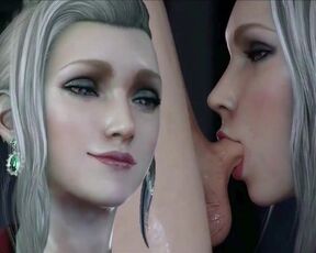 FINAL FANTASY BLOWJOB Cum Swallow, Scarlet Finishes Fellatio Cartoon Blowjobs 3D POV Oralsex Cumshot