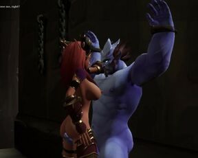 World Warcraft Porn. Alexstrasza was Captured in the Hands of a Gnome!