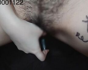 Graffiti Japanese Woman Yuki Inserting Masturbation with very Thick Pen Foreign Object Insertion