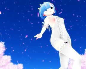 [petite Erotic Gentleman MMD] Rem's GIFT [MMD Rezero]