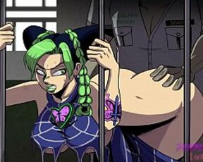 Jolyne Cujoh Gets her Thicc Ass Interrogated - Jojos Bizarre Adventure Commission