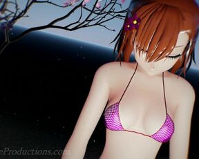 MMD R18 4k Misaka Mikoto Bikini & Stockings - hi Fi Raver - 1029