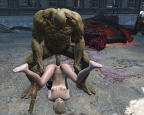 Fallout 4 Katsu sex adventure chap.7 Supermutant anal