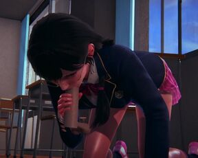 DVA Schoolgirl Takes Facial