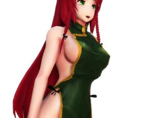 [touhou MMD] Hong Meiling Sexy China Dress