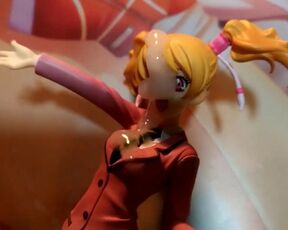 制服フィギュアでオナニー大量ぶっかけ【フレッシュプリキュア 桃園ラブ(キュアピーチ)】