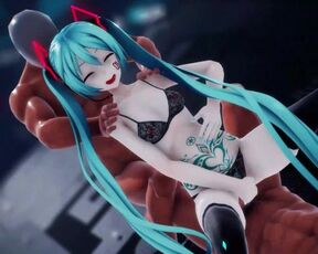 MMD - Tattoo Miku GimmeGimme Sex Dance [BY-Nella]