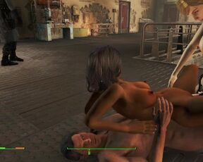 Sex with a girl in three cocks! | Fallout 4 Sex Mod