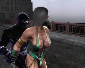 MK9 Jade in Brutal Ryona Freecam. mp4