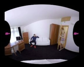 18VR Chrissy Fox Gets Job Via Threesome Fuck VR Porn