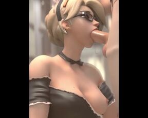 ⭐Lili Moussaieff - Cute blonde petite make EXTREME deep throat - (3D Animation)