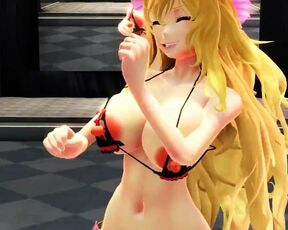 【MMD】Yukari - PiNK CAT【R-18】