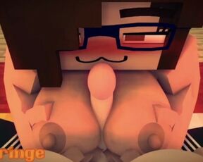 Cutie gets fucked by Mega Futa Cutie - Minecraft