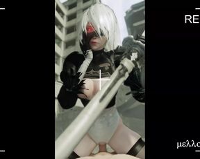 Nier 2b's Cowgirl & Reverse Cowgirl - Close Up