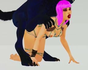 Curvy Bitch breeds with Furry Werewolf | Big Cock Monster | 3D Porn Wild Life