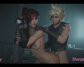 Final Fantasy Cloud Fucking Jessie at Gym Cheating Against Tifa