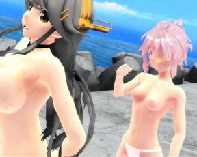 【MMD】Ikki Tousen - Breakwater!【R-18】