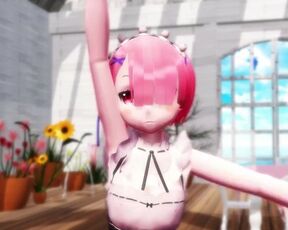 【MMD】Rem & Rum - Melancholic 【R-18】