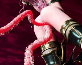 Pretty Busty Asian Elf Knight Tied Up Bondage Monster Dildo Cock Experience