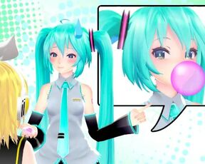 Imbapovi - Miku, Rin, and Wrong Bubble Gum