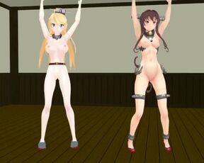 【MMD】Welcom to The CHINKO Yamato Iowa Naked Dance【R-18】