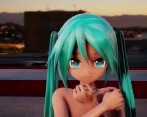 mmd r18 Api Miku crab crotch pinkcat 0815 Tribal costume Topless 3d hentai