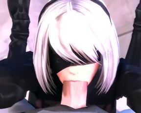 NIER AUTOMATA - 2B BLOWJOB 2