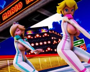 MMD R-18 Peach & Rosalina Mario 3D Hentai MV