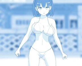 Tawawa MMD r18 Ai chan de Booo monochromatic 3d hentai