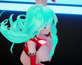 【MMD R-18 SEX DANCE】CHOCOLATE CREAM HAKU AND MIKU hot sweet ass dance [CREDIT BY] Shark100