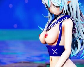 Lamy Dance at the beach 3d hentai mmd r18 animation