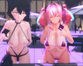 【MMD R-18 SEX DANCE】BALTIMORE, BREMERTON sweet tasty tits hot asses [CREDIT BY] yoru-sameon