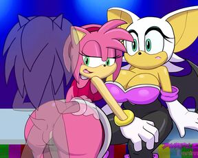 Rouge The Bat Gets Cucked By Amy Rose