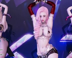 [MMD] HYUNA - Rolldeep Ahri Kaisa Seraphine League of Legends KDA Sexy Kpop Dance 17,842 viewsA