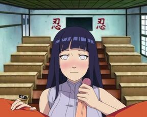 Hinata loves to lick Naruto's cock and drink his cum