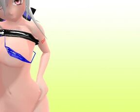 【TOY-MMD】Haku & ridge stick【R-18】