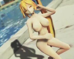 【MMD】HK Neru Cold Water【R-18】