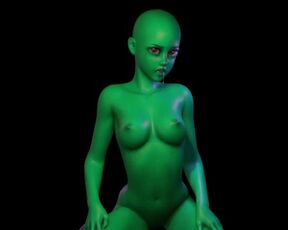 Jiggly Tits ALIEN Rides My Dick (Hope She Doesn't Implant Me With EGGS)